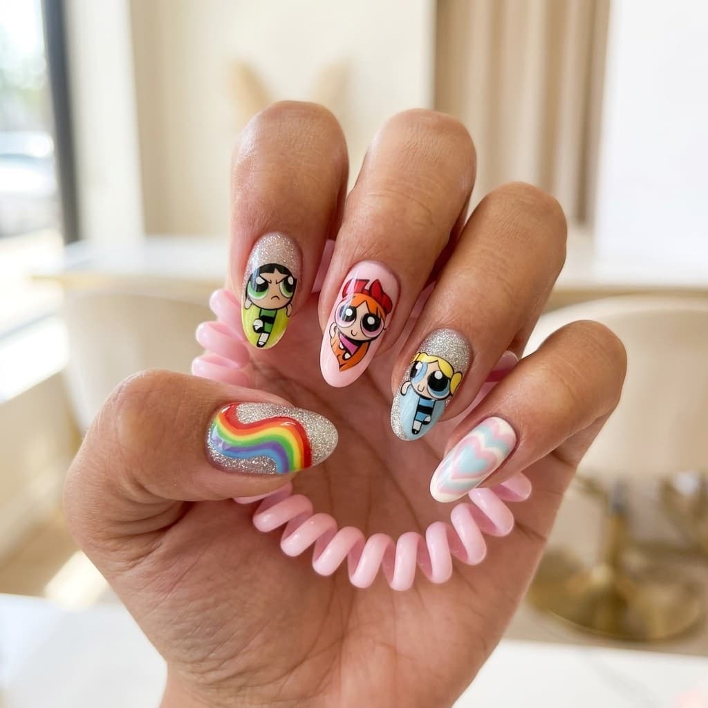 Powerpuff Nostalgia press-on nails