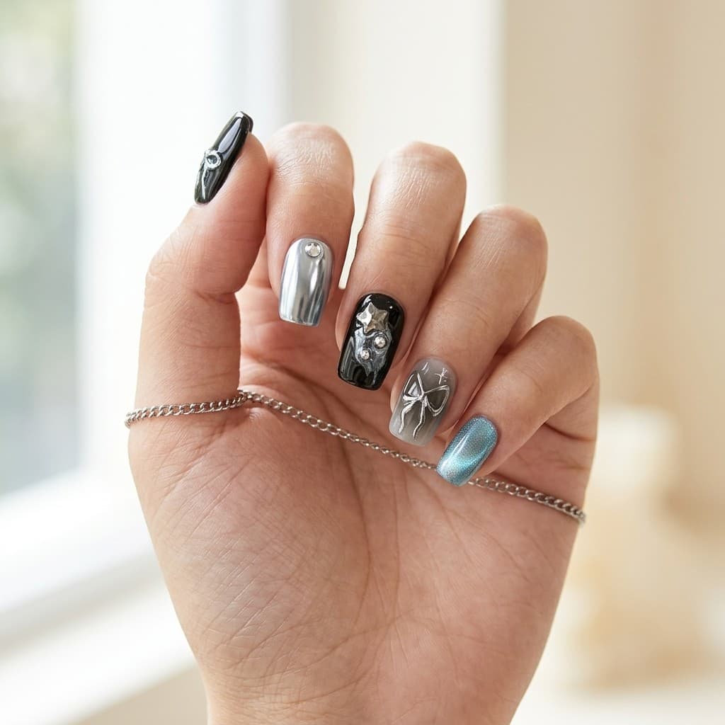 Balloon Dog Glam press-on nails