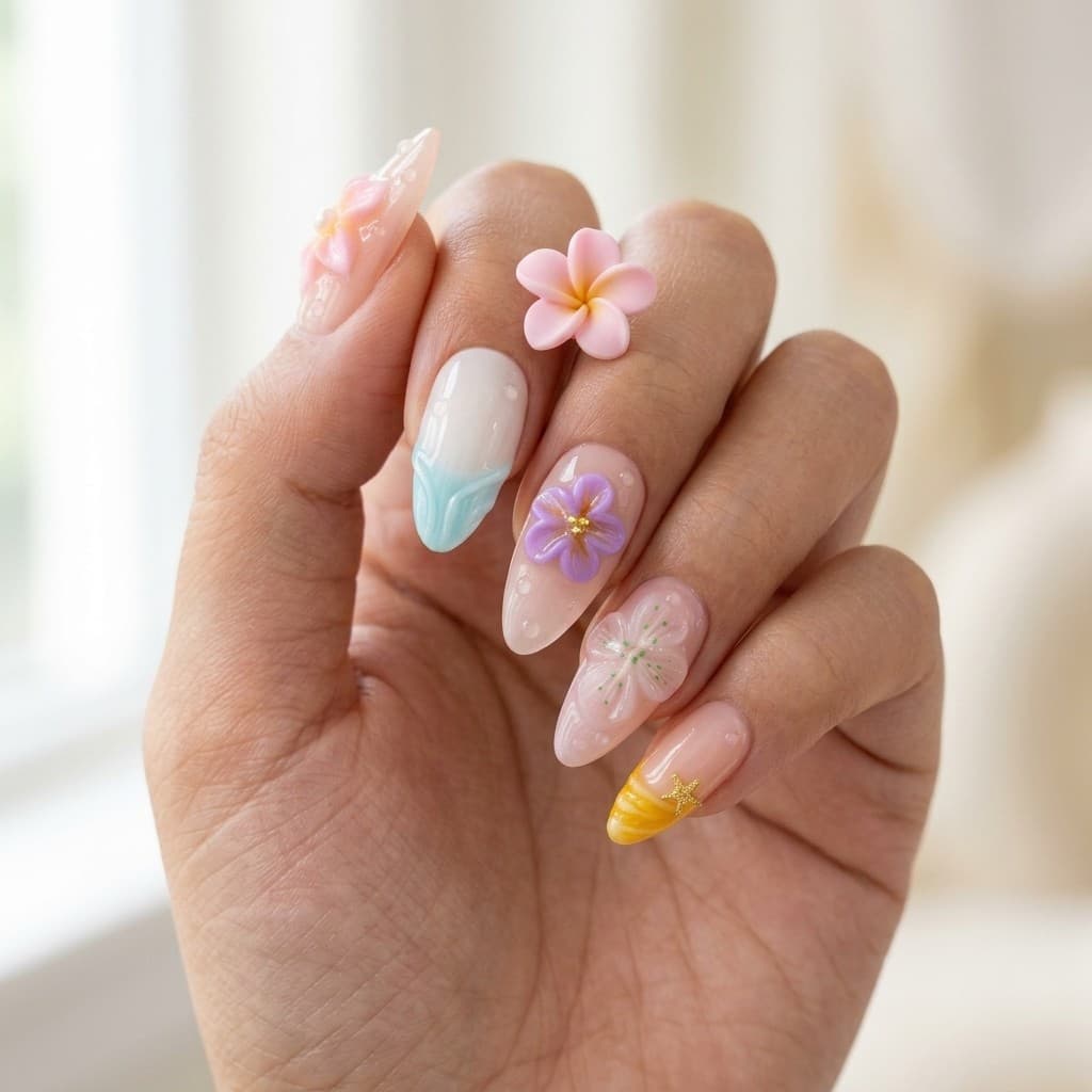 Blossom Gradient Fantasy press-on nails