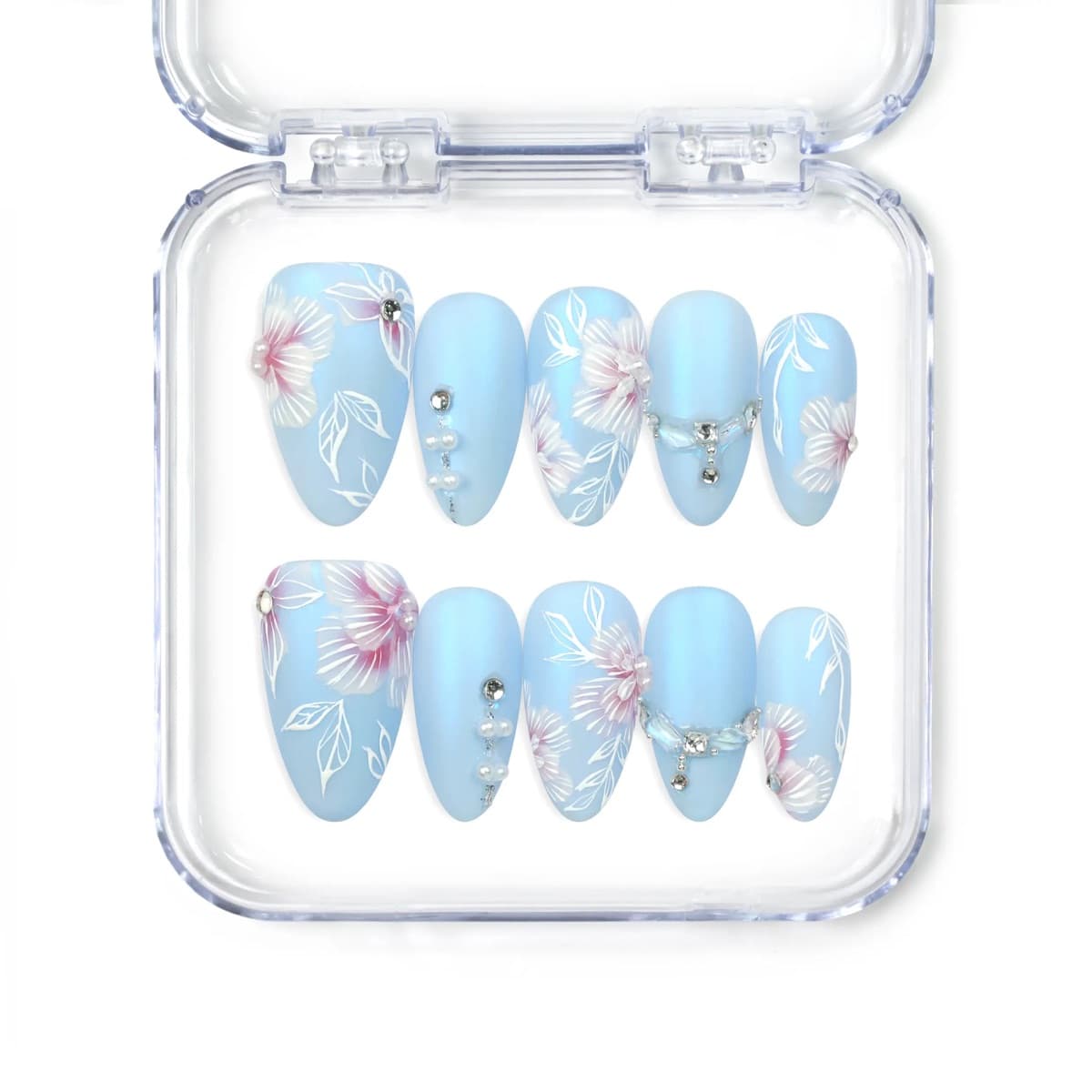 Blue Floral Diamond – image 7