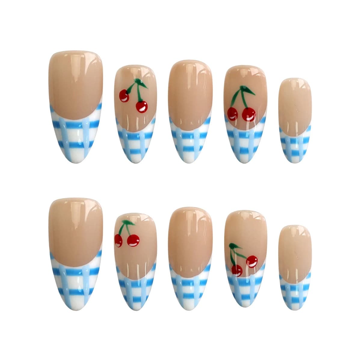 Blue Gingham Cherry – image 6