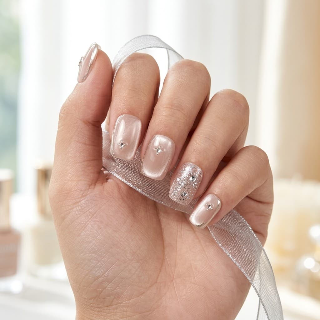 Chic Shimmer press-on nails