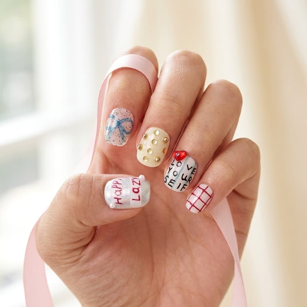 Cozy Hugs press-on nails