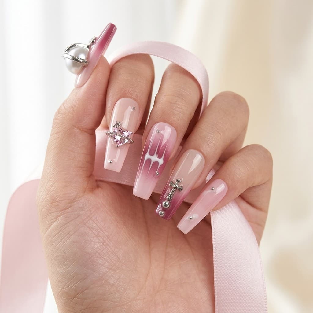 Divine Love press-on nails