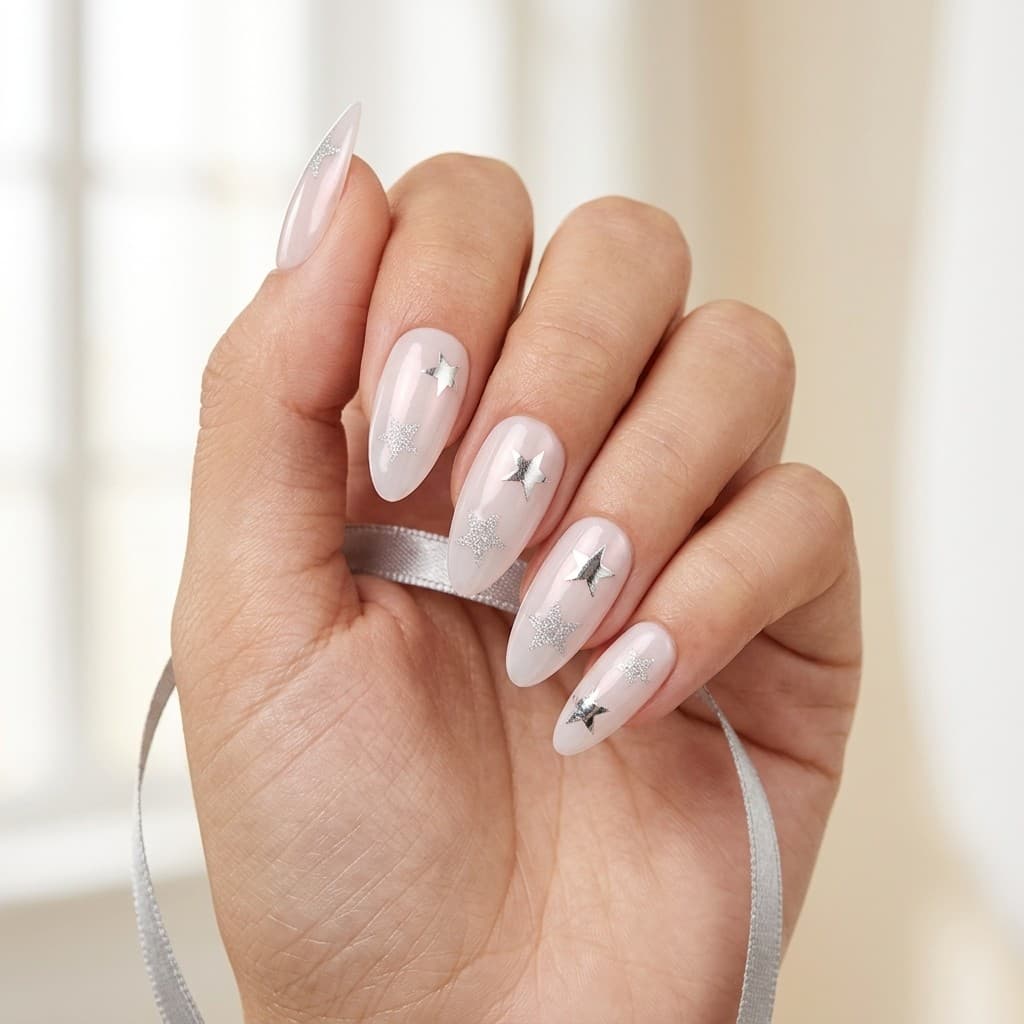Ethereal Stars press-on nails