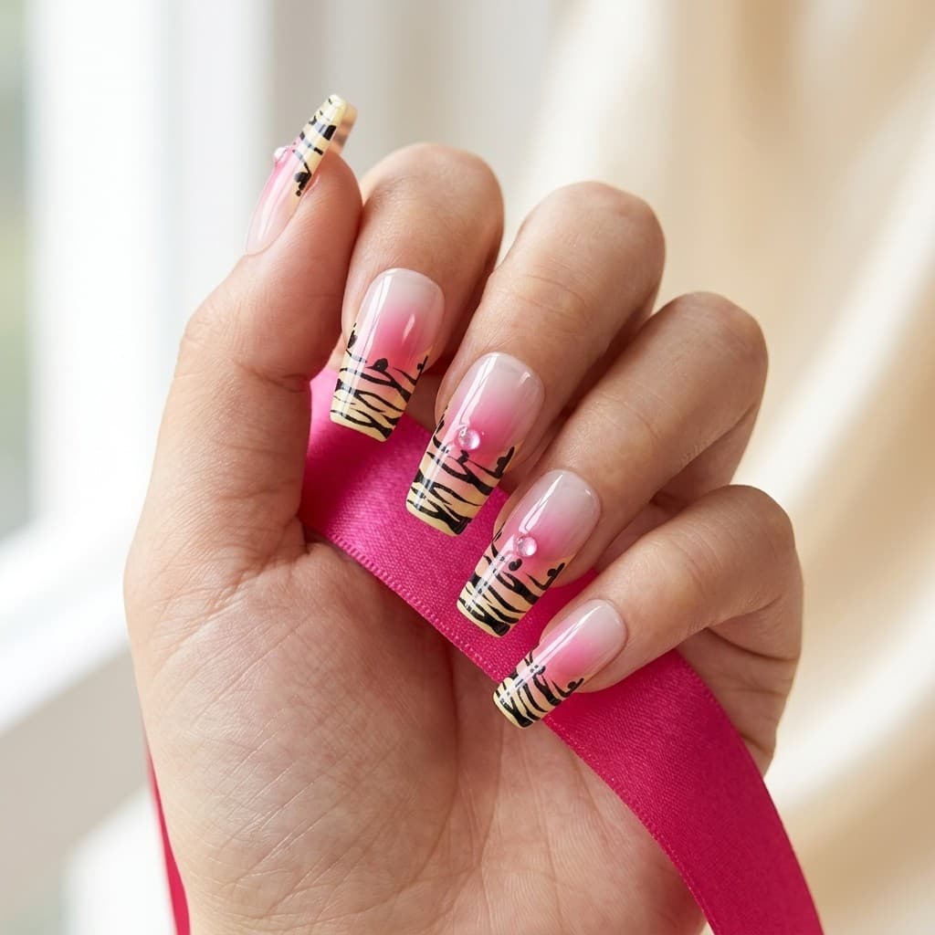 Feline Vibe press-on nails
