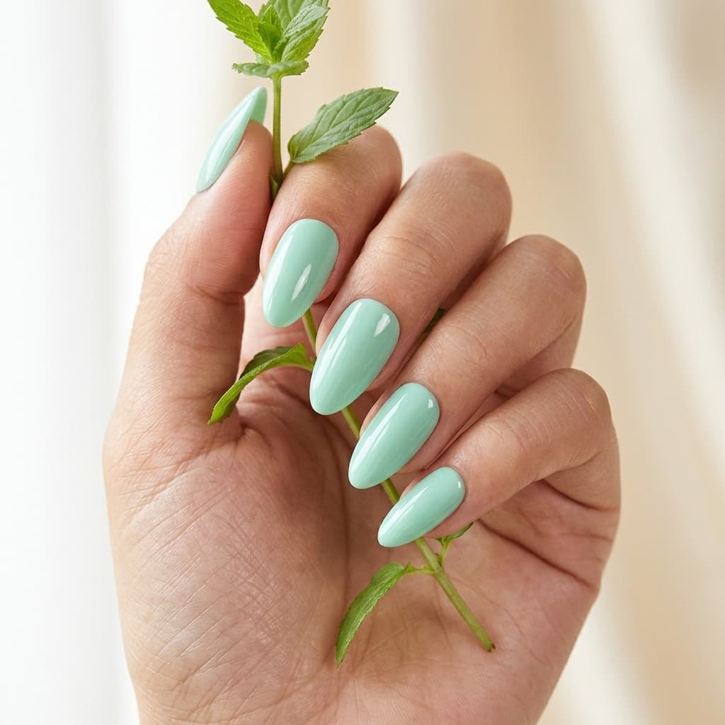 Fresh Mint press-on nails