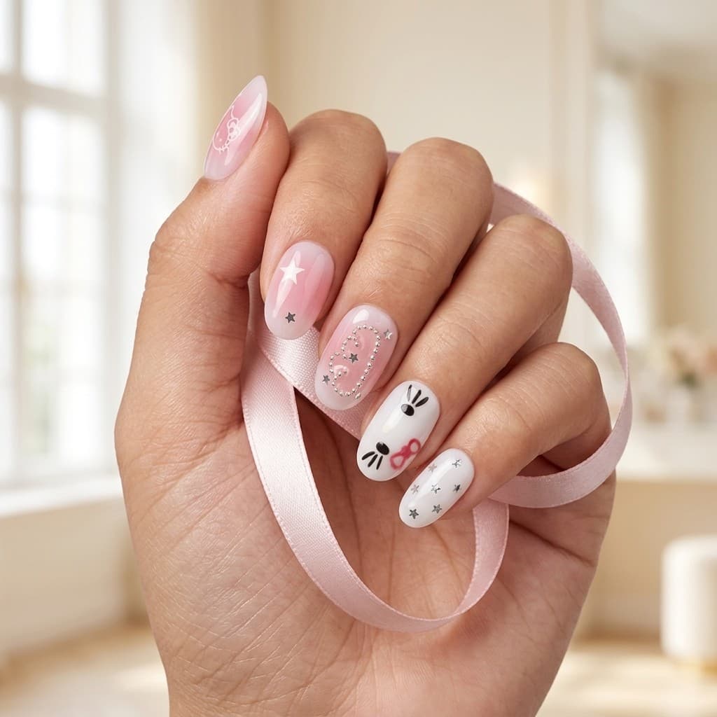 Fuzzy Fantasy press-on nails