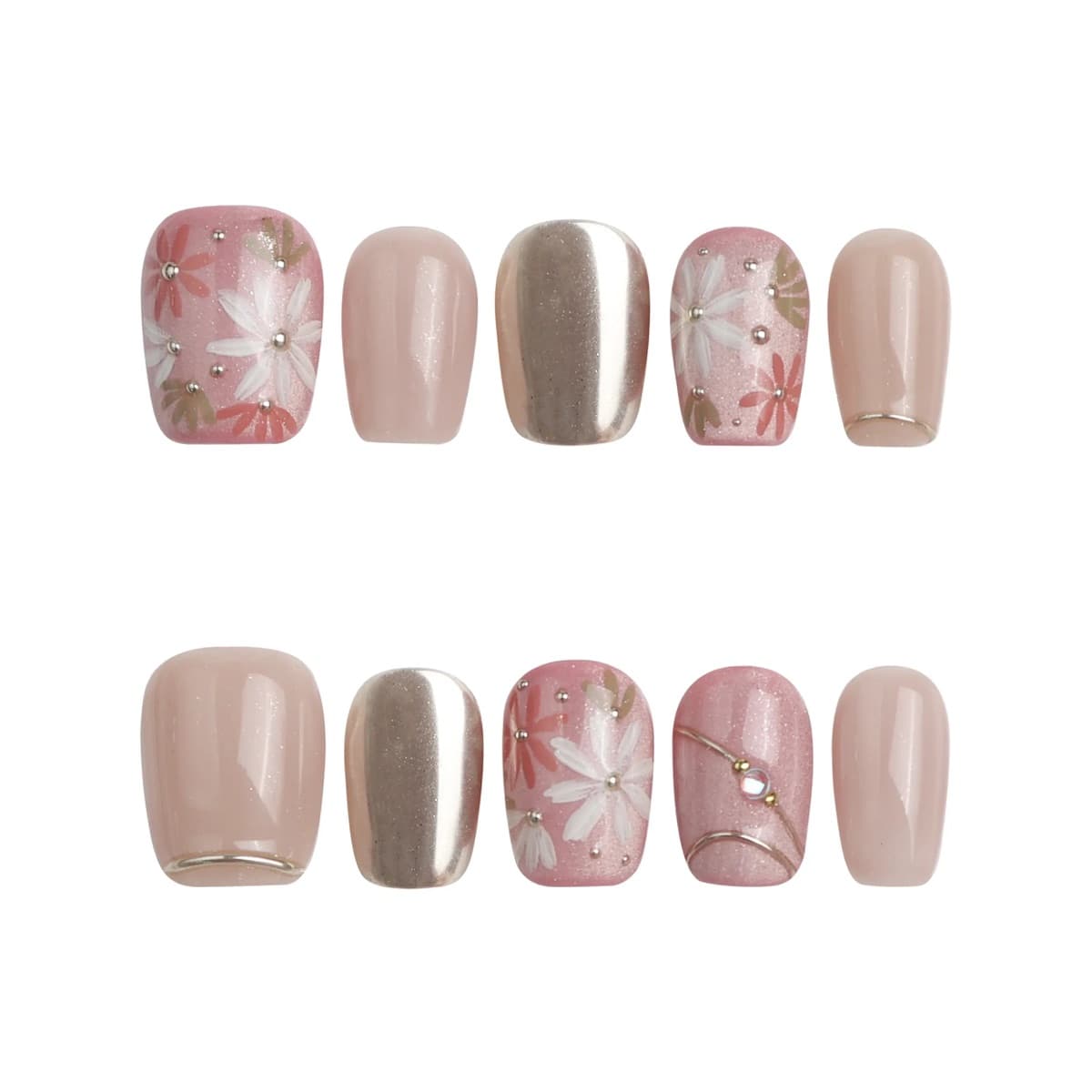 Blush Metallic Bloom – image 6