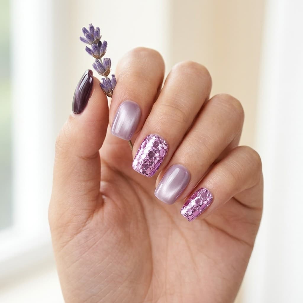 Lavender Luxe press-on nails