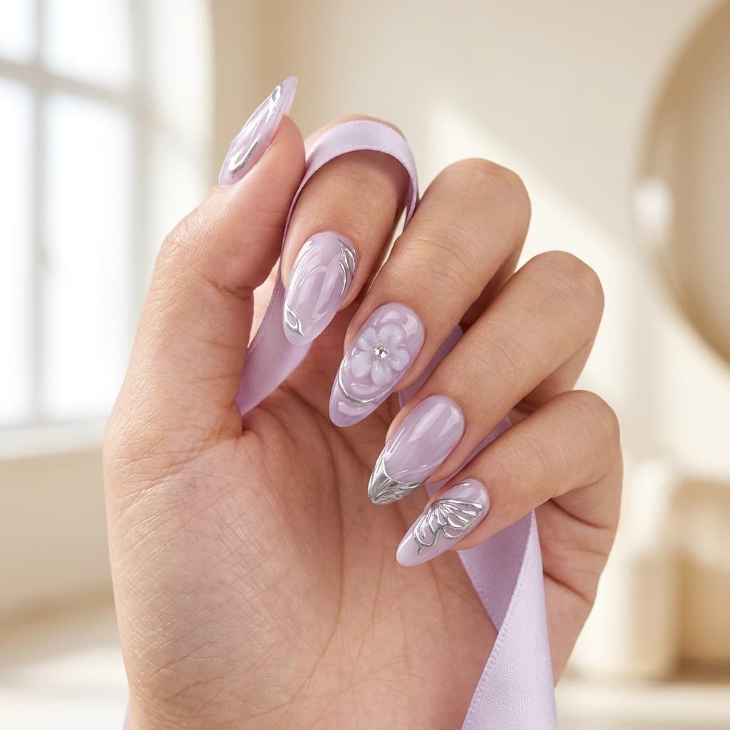 Lavender Slumber press-on nails