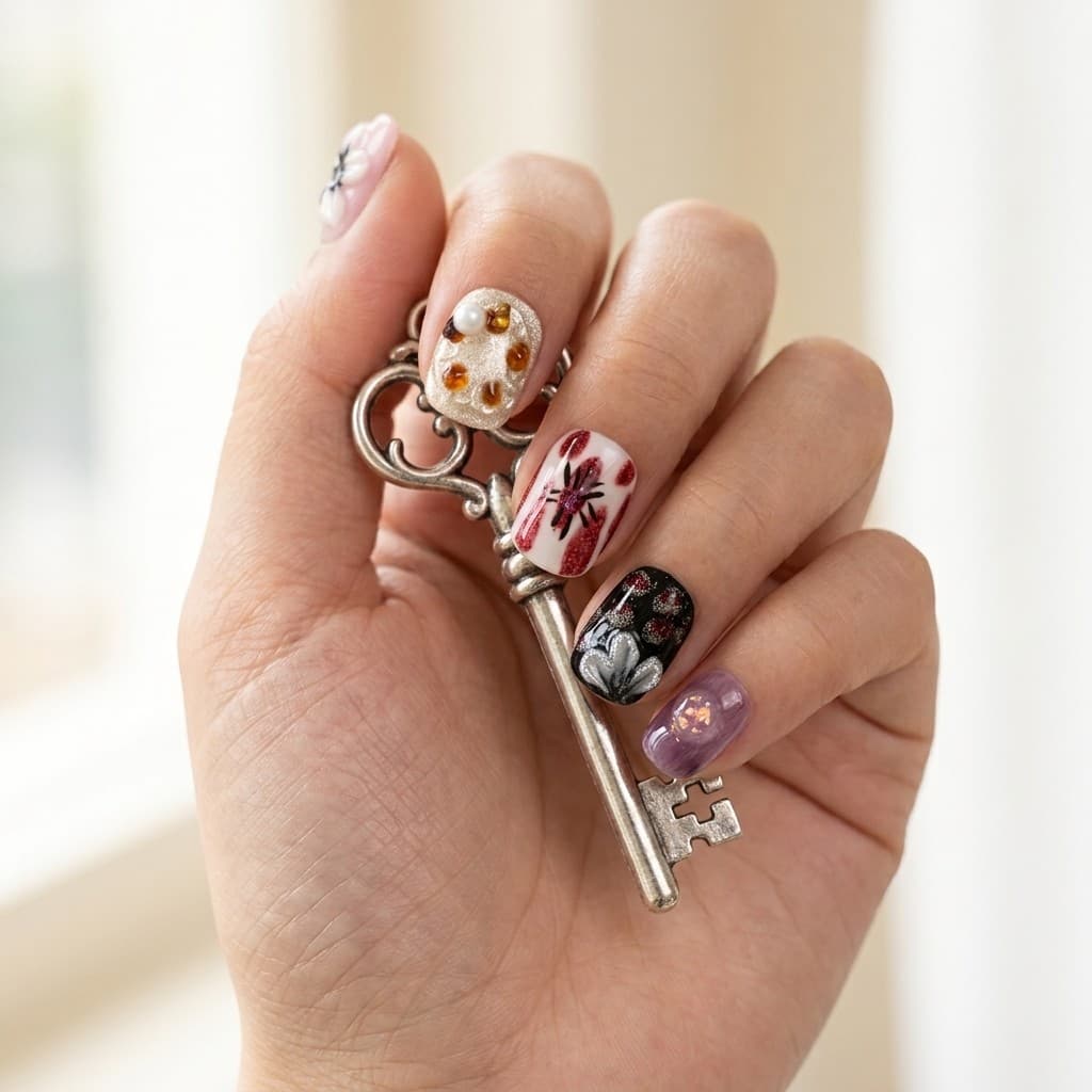Midnight Whisper press-on nails