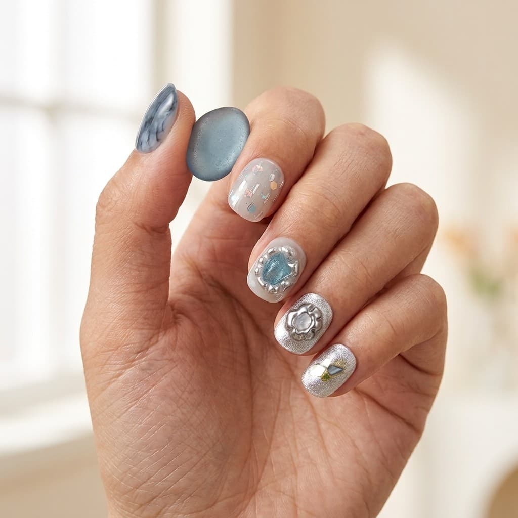Opal Whisper press-on nails