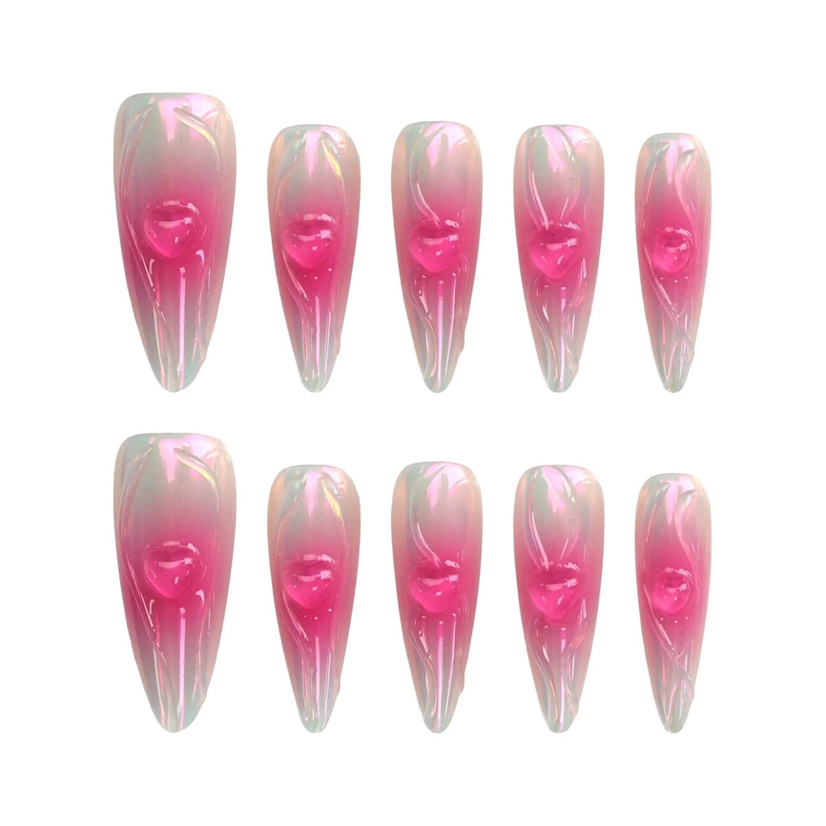 Pink Gradient Heart – image 6