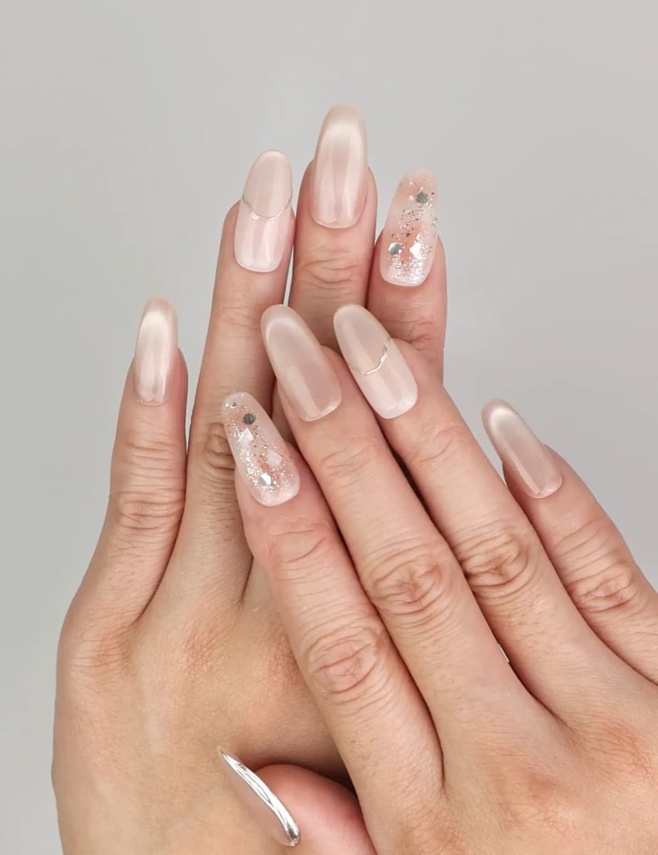 Shimmering Beige Sparkle – image 2