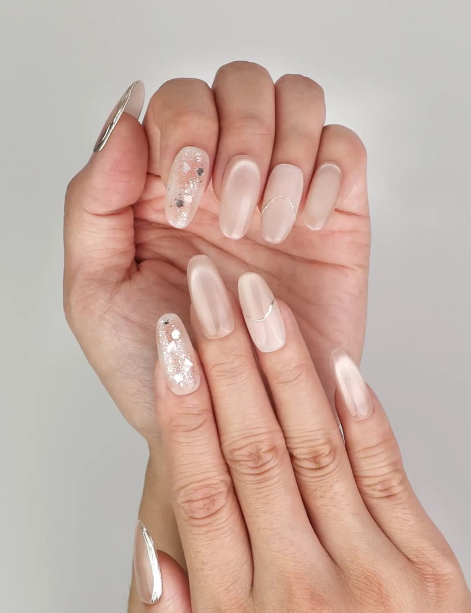 Shimmering Beige Sparkle – image 3