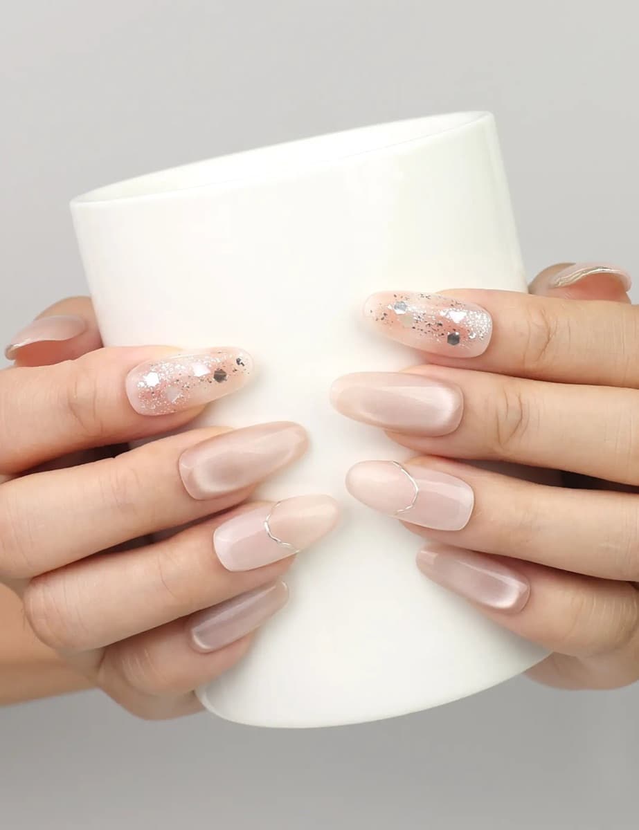 Shimmering Beige Sparkle – image 5