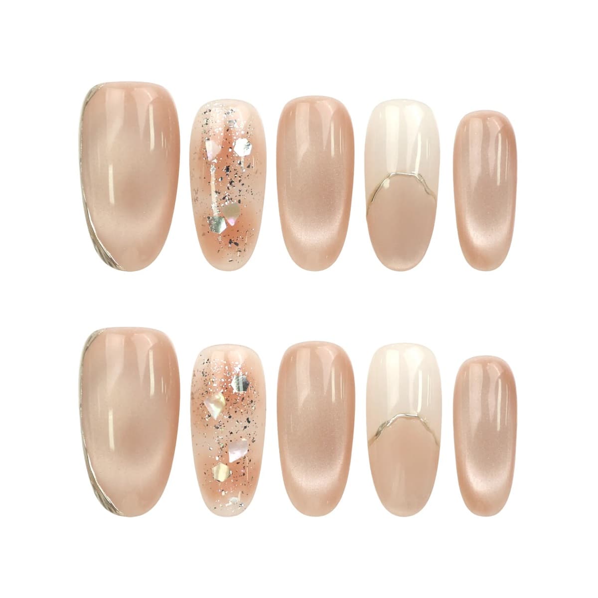 Shimmering Beige Sparkle – image 6