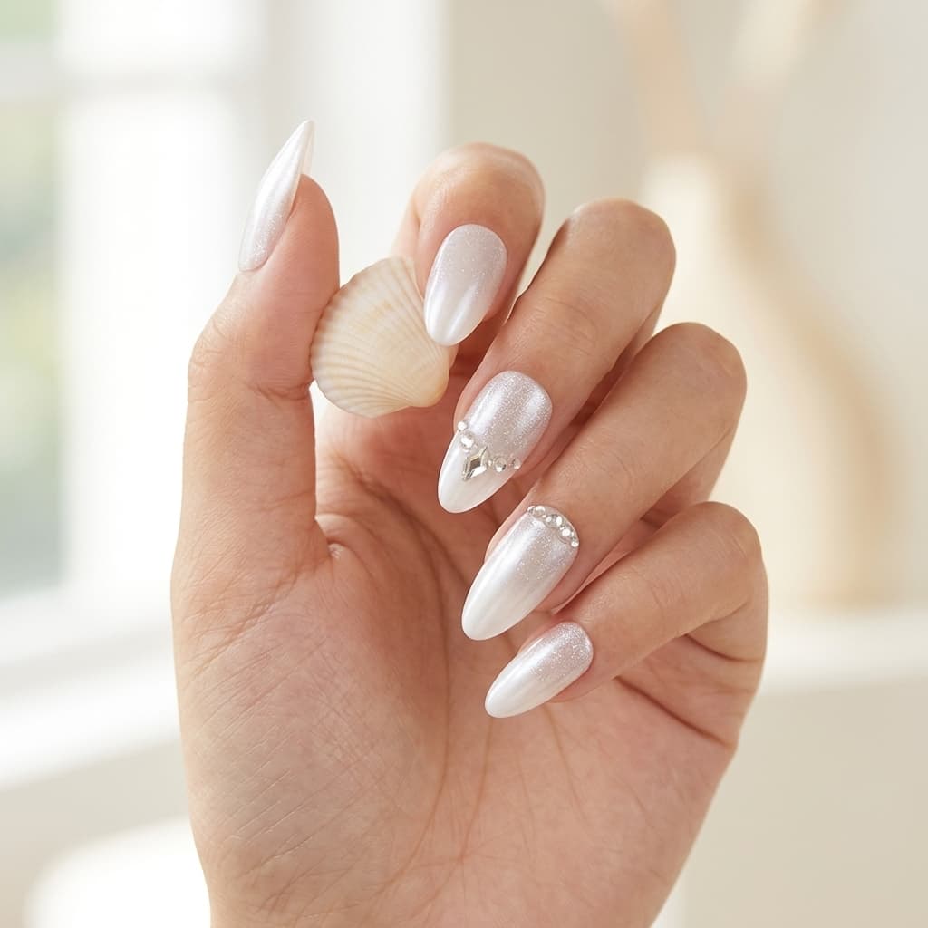 Silver Gleam press-on nails