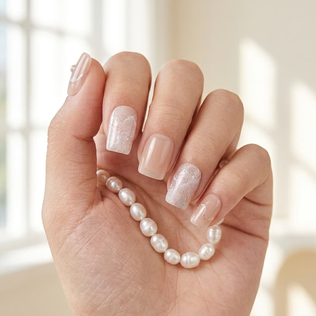 Subtle Shine press-on nails