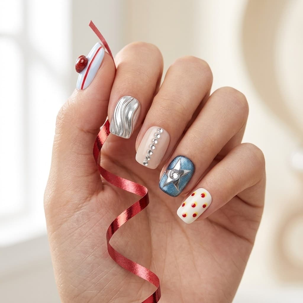 Vibrant Pop press-on nails