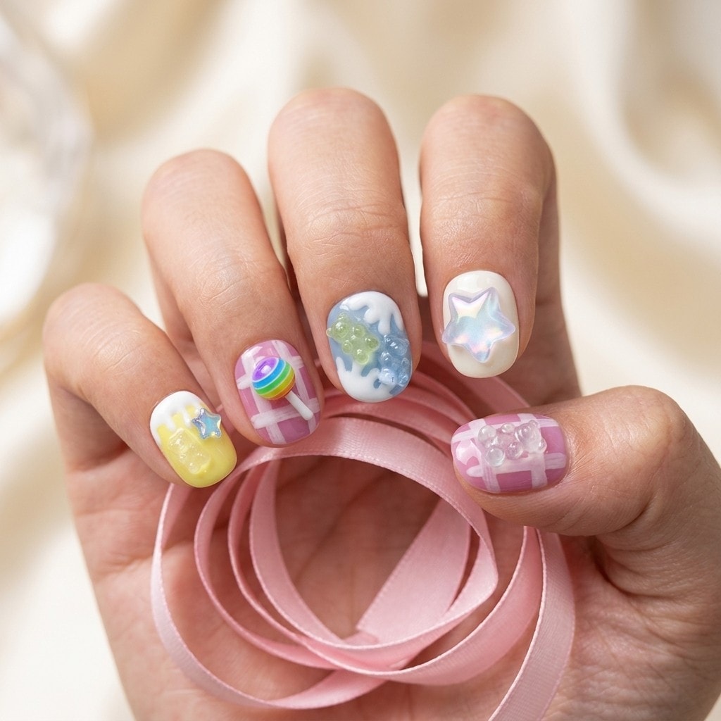 Candy Pop press-on nails