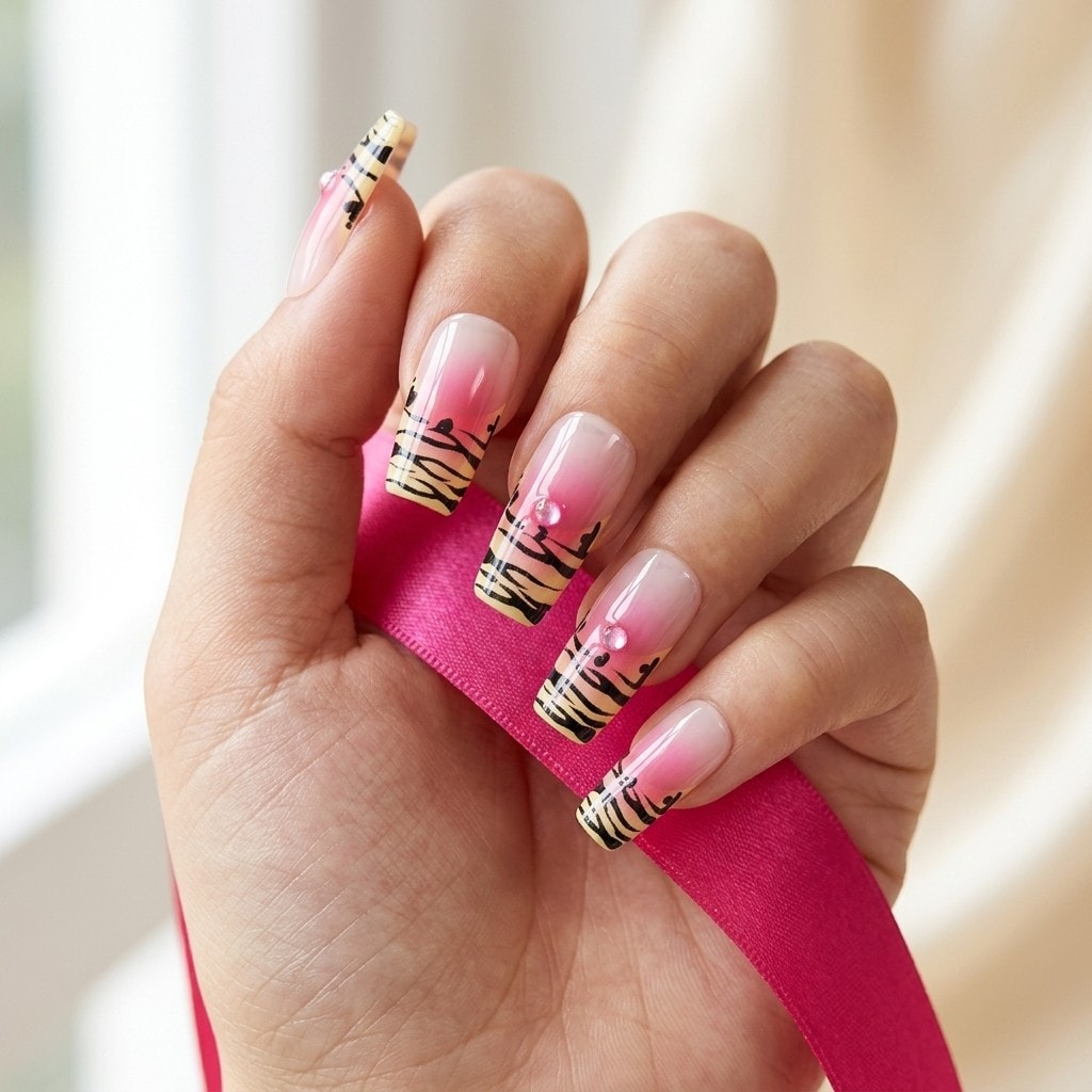 Feline Vibe press-on nails