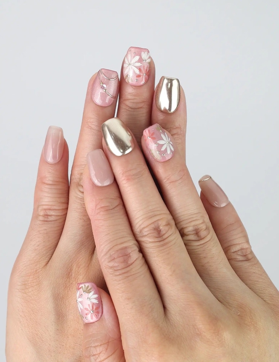 Blush Metallic Bloom – image 2