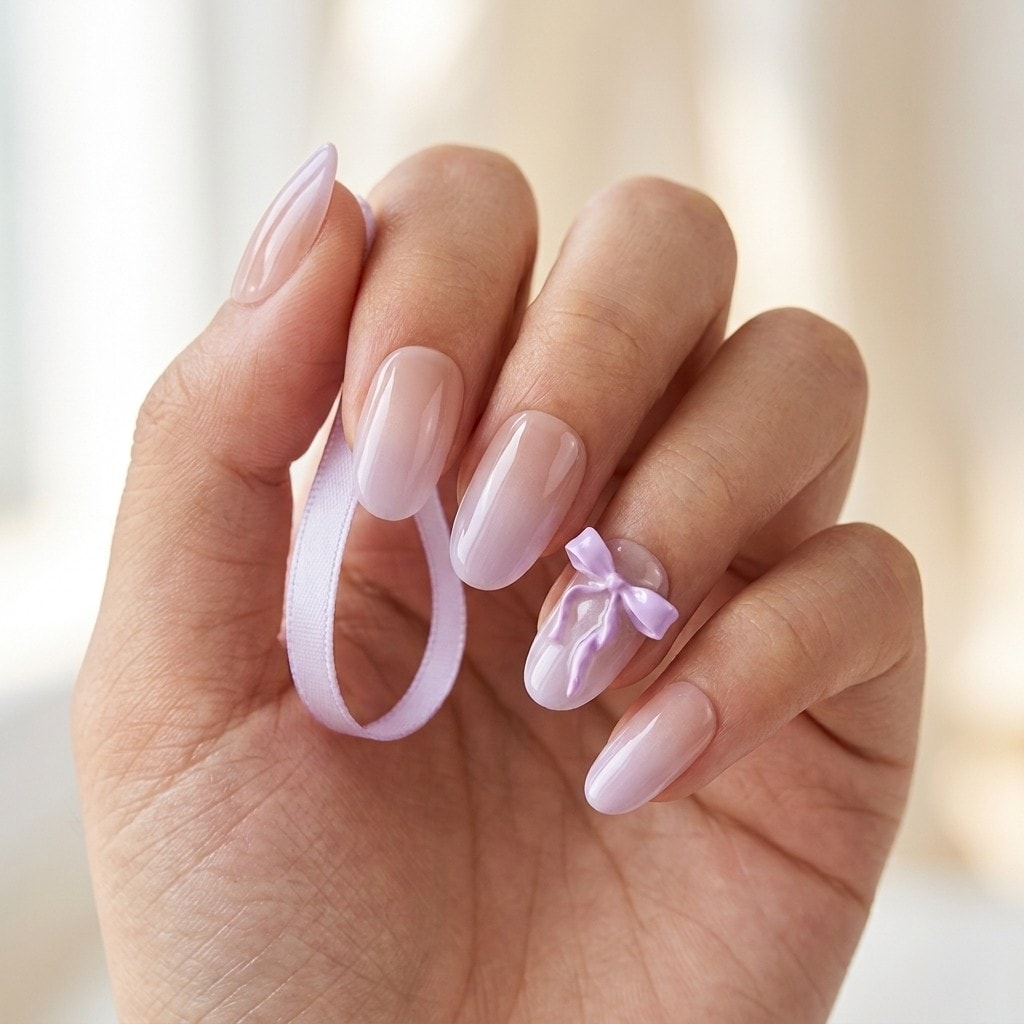 Lilac Whisper press-on nails
