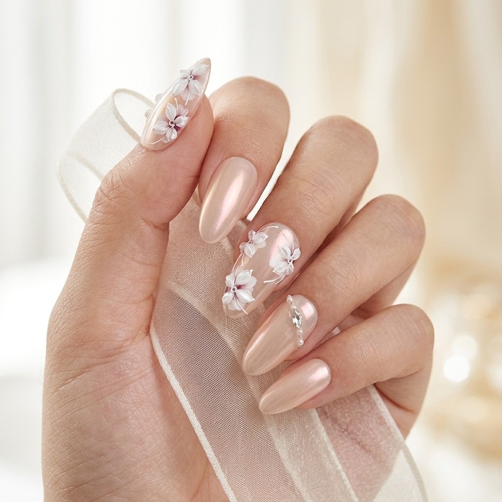 Lustre Petal press-on nails