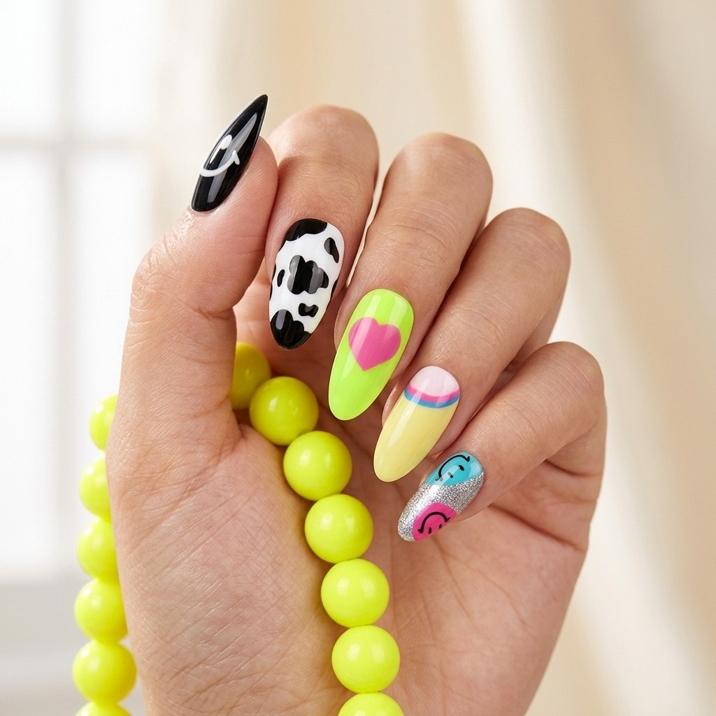 Smile Time press-on nails