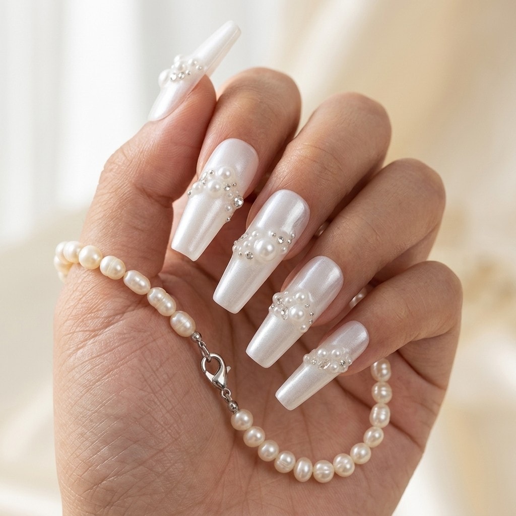 Starlight press-on nails