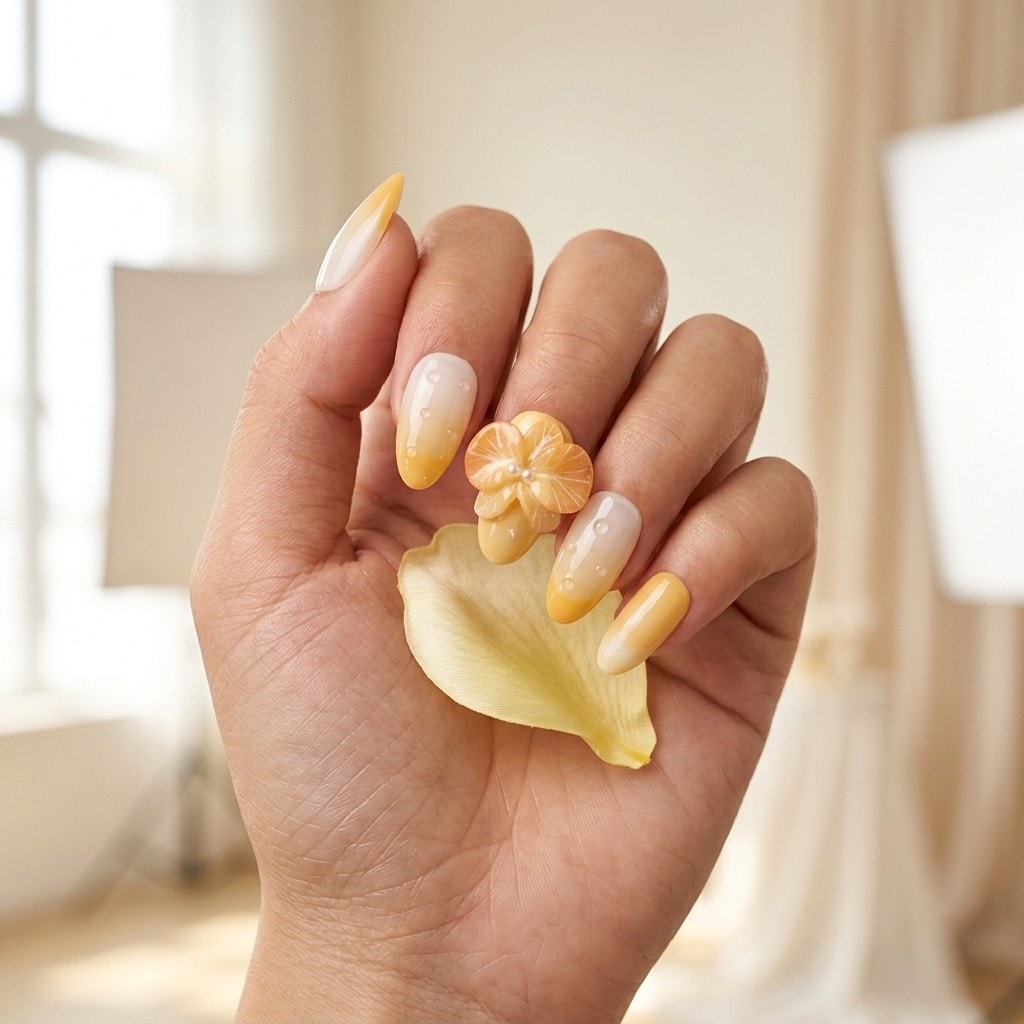 Sunny Bloom press-on nails
