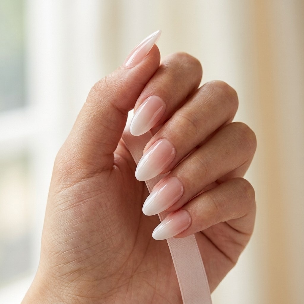 The Pink Veil press-on nails