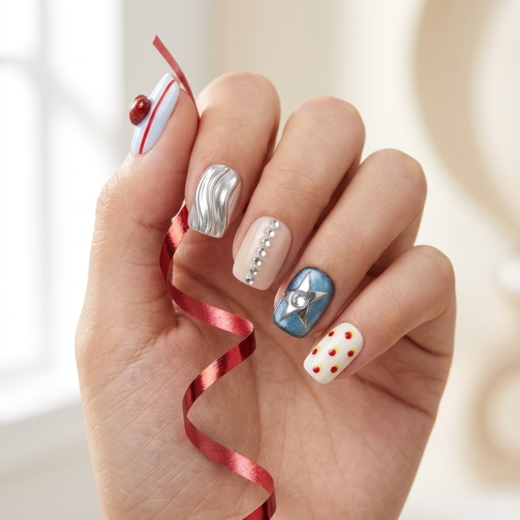 Vibrant Pop press-on nails