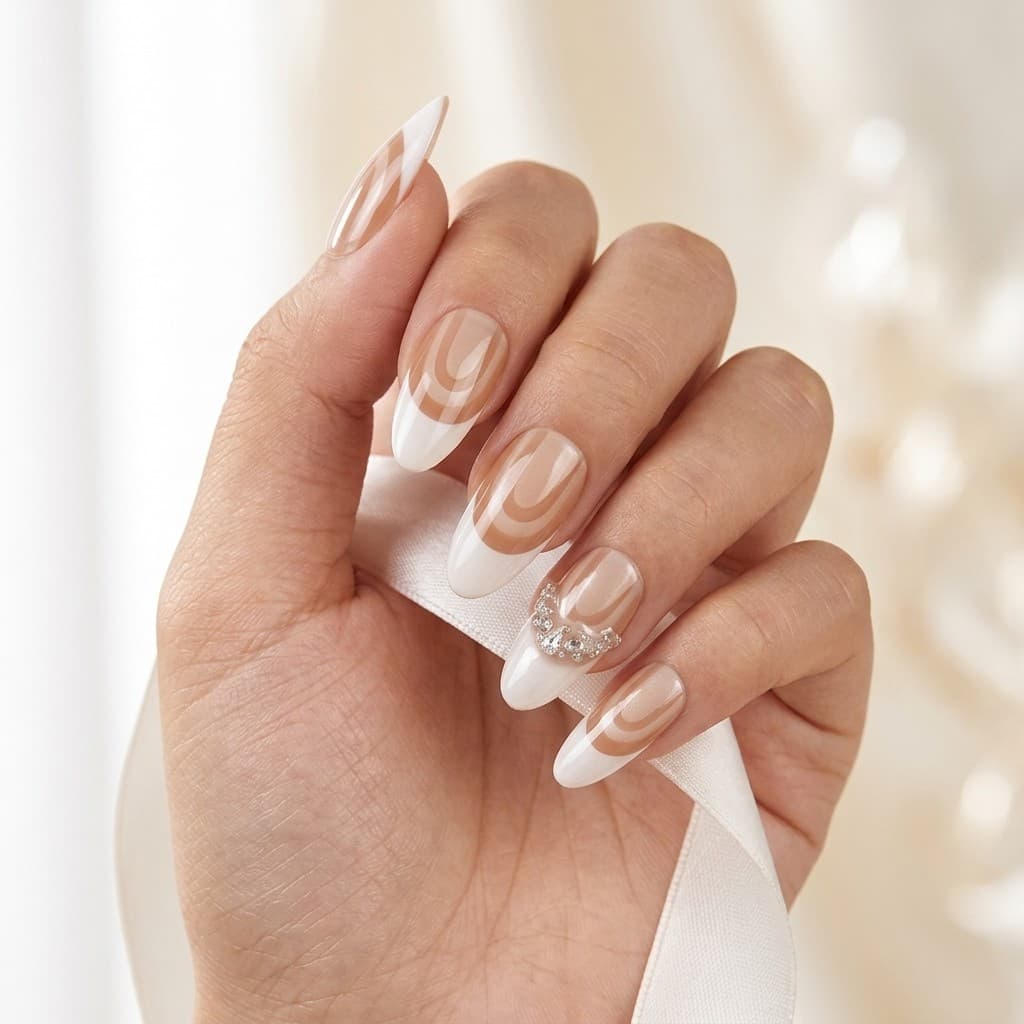 Aurora Veil press-on nails