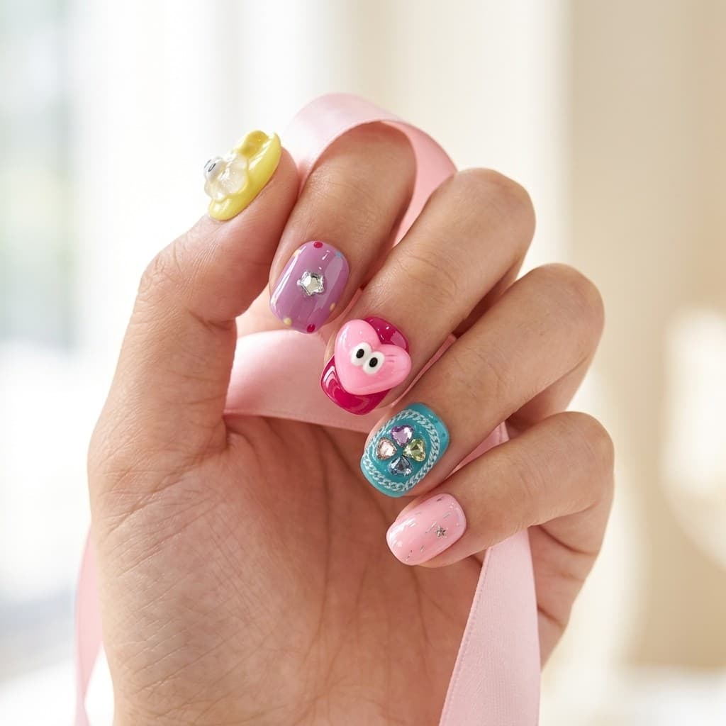 Charming Gaze press-on nails