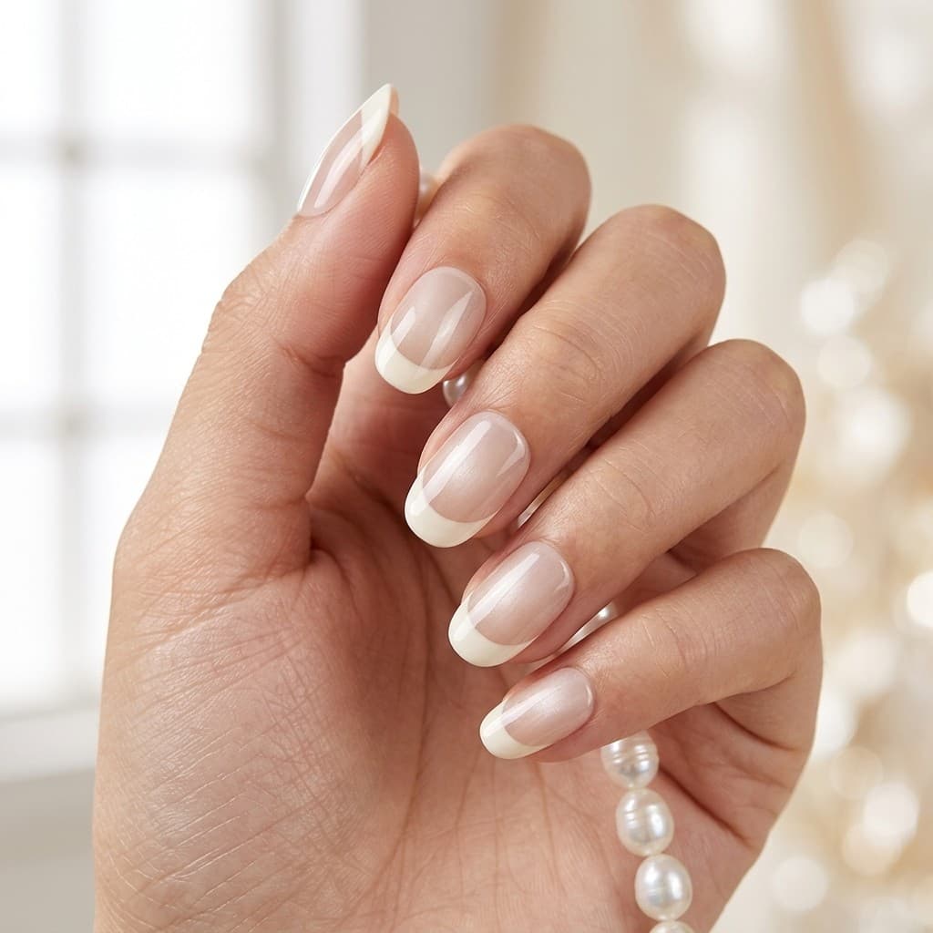 Pearl Glow press-on nails