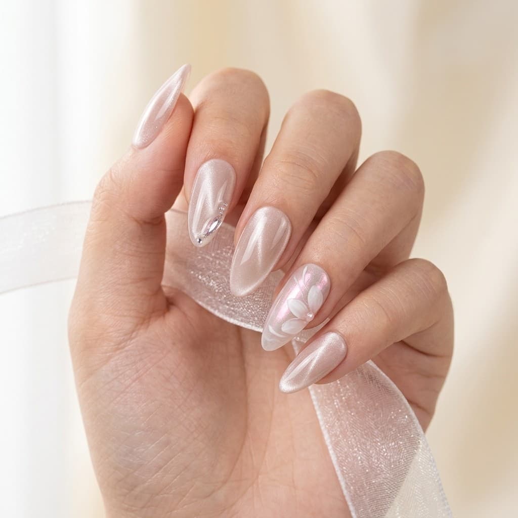 Petite Aurora press-on nails